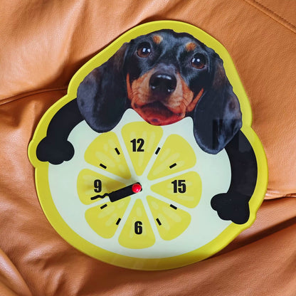 Custom Pet Photo Wall Clock