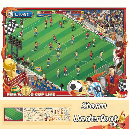 Arena of Passion 3D Sticker | 2 Cute Miniature Scenes