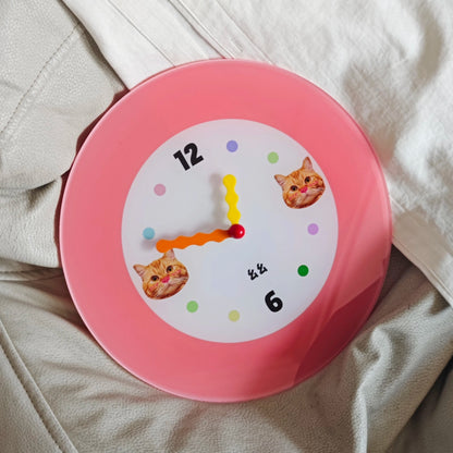 Custom Pet Photo Wall Clock