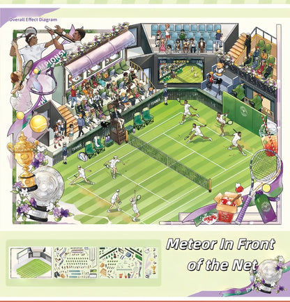 Arena of Passion 3D Sticker | 2 Cute Miniature Scenes