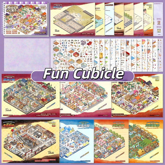 Fun Cubicle 3D Sticker Book