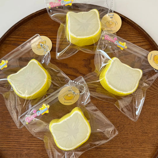 Lemon Cat Head Squishy