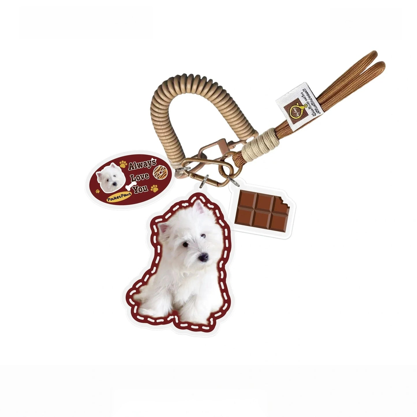 Custom Pet Photo Acrylic Bag Charm Keychain