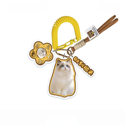 Custom Pet Photo Acrylic Bag Charm Keychain