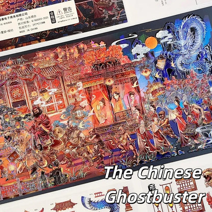 Horror Tales 3D Sticker | 2 Cute Miniature Scenes