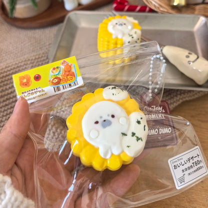 Seal Cheese Corn Squishy