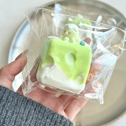 Matcha Small Octopus Cheese Squishy
