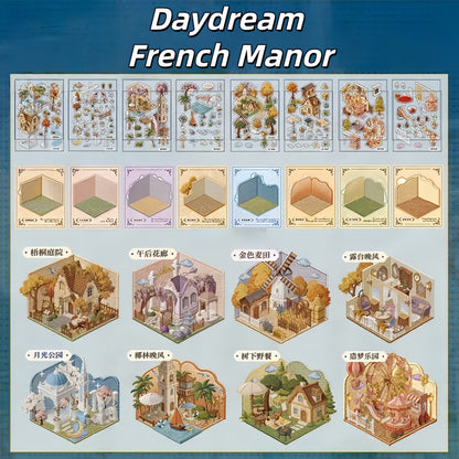 Embroidery Dwellings 3D Sticker Book