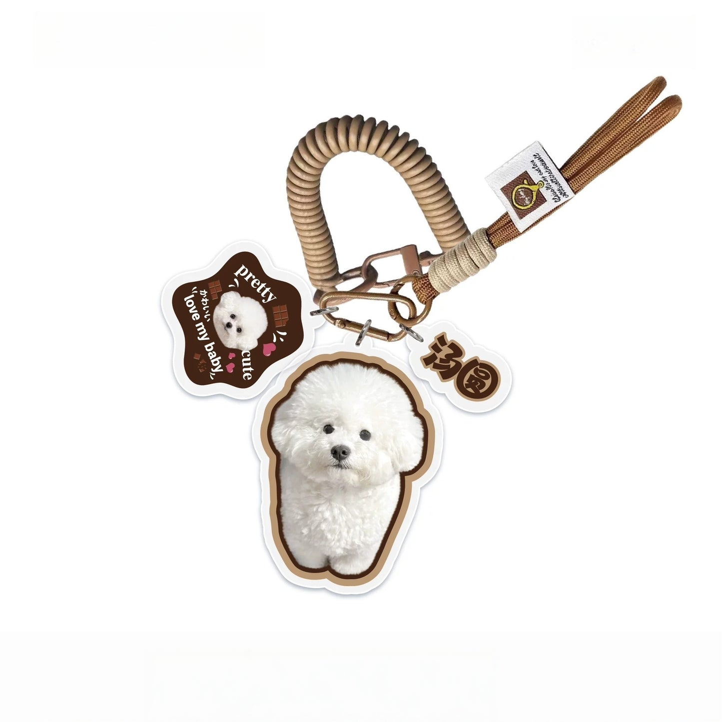 Custom Pet Photo Acrylic Bag Charm Keychain