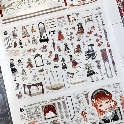 Horror Tales 3D Sticker | 2 Cute Miniature Scenes
