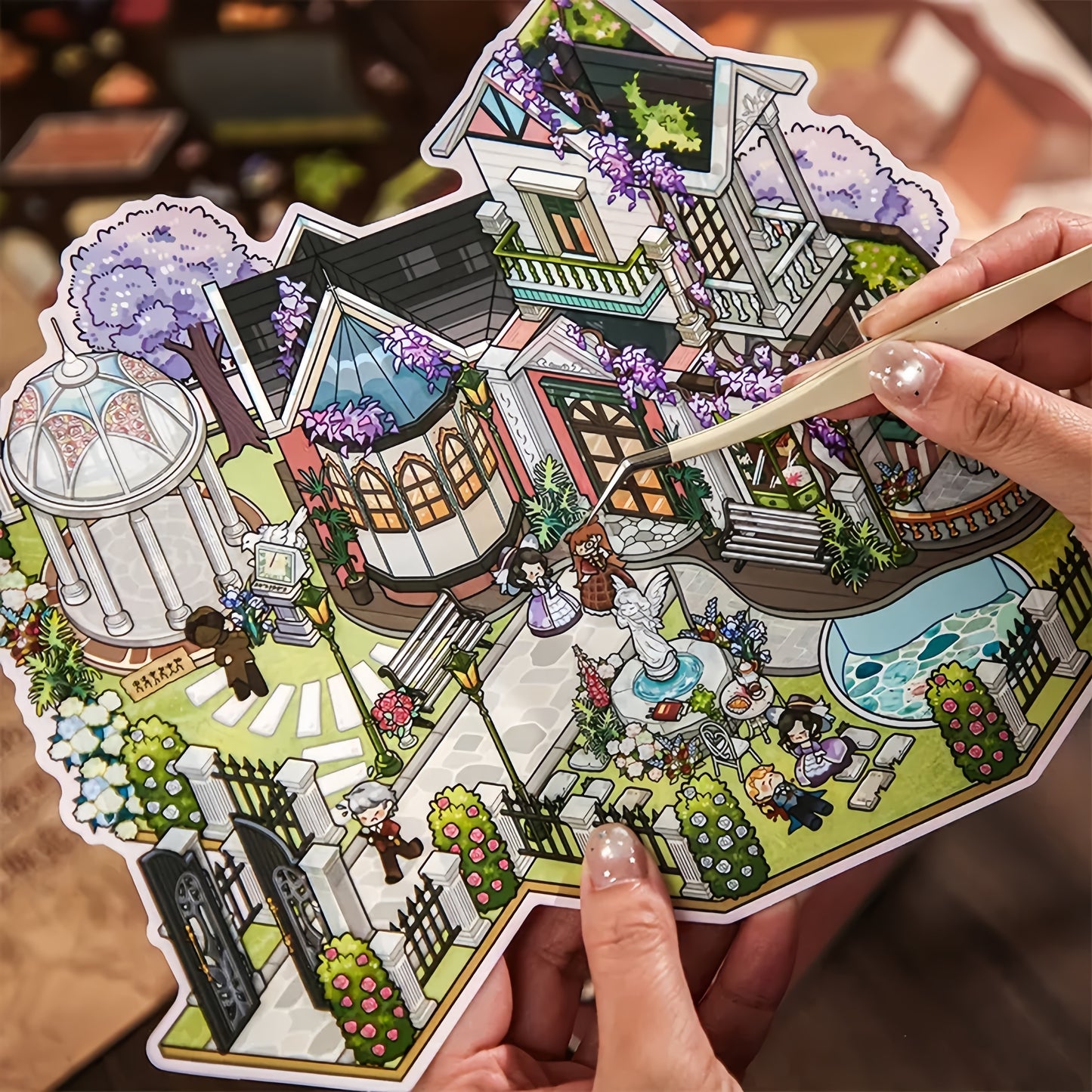Mist Theater Detective Story 3D Sticker Book