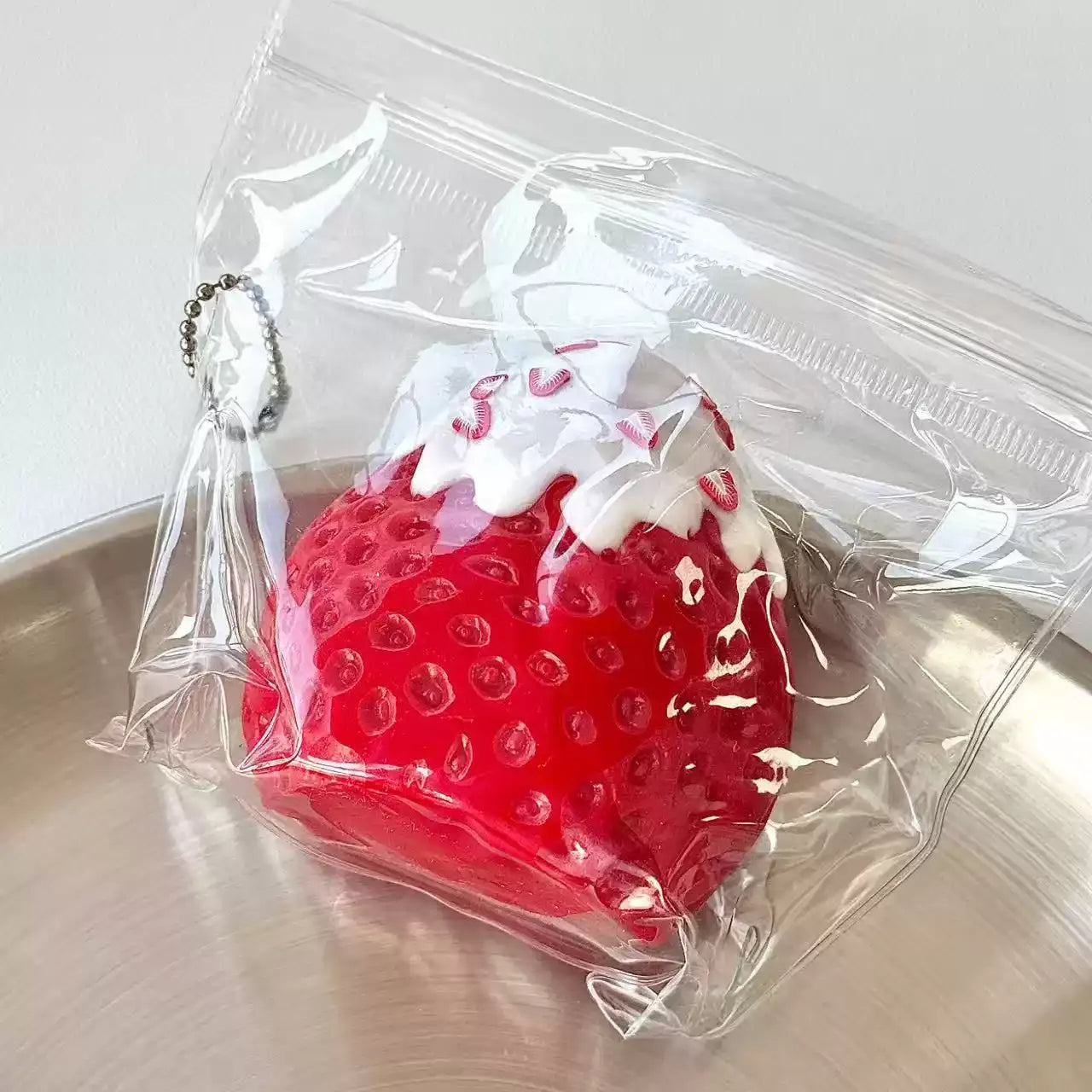 Snow Top Strawberry Squishy