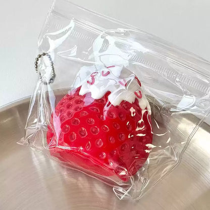 Snow Top Strawberry Squishy