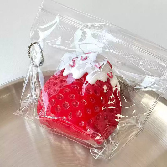 Snow Top Strawberry Squishy