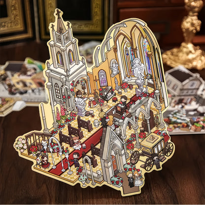 Mist Theater Detective Story 3D Sticker Book