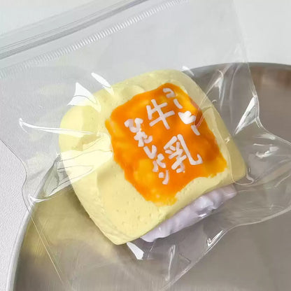 Charcoal Taro Milk Bread Squishy