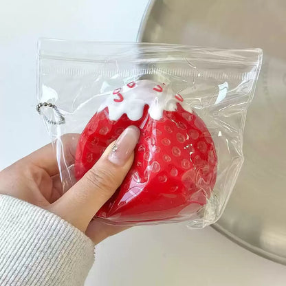 Snow Top Strawberry Squishy
