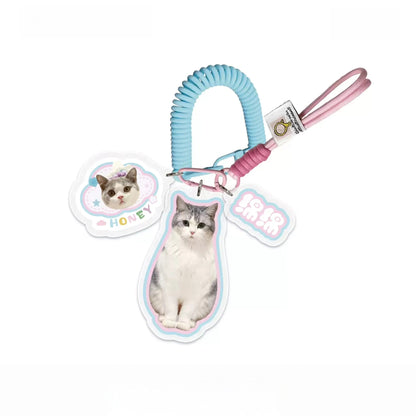 Custom Pet Photo Acrylic Bag Charm Keychain