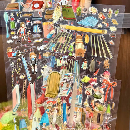Moments We Keep 3D Sticker | 2 Cute Miniature Scenes