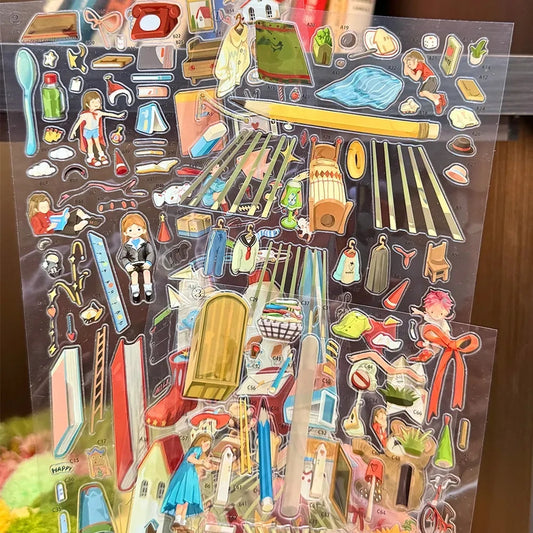 Moments We Keep 3D Sticker | 2 Cute Miniature Scenes