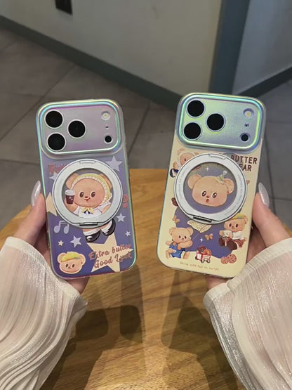 Star Coffee Butter Bear Acrylic Phone Case